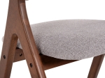 ΚΑΡΕΚΛΑ NEKKER HM9739.01 RUBBERWOOD ΣΕ ΚΑΡΥΔΙ-ΜΠΕΖ ΥΦΑΣΜΑ ΚΑΘΙΣΜΑ 56x55x78Yεκ.