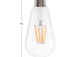 ΛΑΜΠΤΗΡΑΣ HM4188.01 LED FILAMENT 8W E27 DIMMABLE 2700K ΔΙΑΦΑΝΟΣ