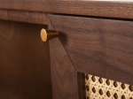 ΜΠΟΥΦΕΣ MEEN HM9735 MDF ΜΕ ΦΥΣΙΚΟ ΚΑΠΛΑΜΑ ΚΑΡΥΔΙΑΣ-ΧΡΥΣΑ ΜΕΤΑΛΛΙΚΑ ΠΟΔΙΑ 150x40x80Υεκ