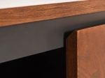 ΜΠΟΥΦΕΣ BEEN HM9740 MDF ΣΕ ΣΚΟΥΡΟ ΓΚΡΙ & ΚΑΡΥΔΙ ΚΑΠΛΑΜΑ 170x43x83Υεκ.