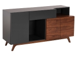 ΜΠΟΥΦΕΣ PREDA HM9747 MDF ΜΕ ΚΑΡΥΔΙ & ΣΚΟΥΡΟ ΓΚΡΙ ΚΑΠΛΑΜΑ 167x28-40x80Υεκ.