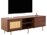 ΕΠΙΠΛΟ ΤΗΛΕΟΡΑΣΗΣ MEEN HM9736 MDF ΜΕ ΚΑΠΛΑΜΑ ΚΑΡΥΔΙΑΣ-ΧΡΥΣΑ ΠΟΔΙΑ 160x40x52Υεκ.
