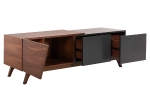 ΕΠΙΠΛΟ ΤΗΛΕΟΡΑΣΗΣ HUDSON HM9748 MDF ΚΑΠΛΑΜΑΣ ΚΑΡΥΔΙΑΣ ΚΑΡΥΔΙ&ΣΚΟΥΡΟ ΓΚΡΙ 180x40x50Υ
