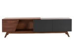 ΕΠΙΠΛΟ ΤΗΛΕΟΡΑΣΗΣ HUDSON HM9748 MDF ΚΑΠΛΑΜΑΣ ΚΑΡΥΔΙΑΣ ΚΑΡΥΔΙ&ΣΚΟΥΡΟ ΓΚΡΙ 180x40x50Υ