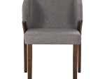 ΚΑΡΕΚΛΑ RADDER HM9749 RUBBERWOOD ΣΕ ΚΑΡΥΔΙ-ΓΚΡΙ ΥΦΑΣΜΑ 50x53x77Υεκ.