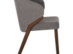 ΚΑΡΕΚΛΑ RADDER HM9749 RUBBERWOOD ΣΕ ΚΑΡΥΔΙ-ΓΚΡΙ ΥΦΑΣΜΑ 50x53x77Υεκ.
