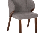ΚΑΡΕΚΛΑ RADDER HM9749 RUBBERWOOD ΣΕ ΚΑΡΥΔΙ-ΓΚΡΙ ΥΦΑΣΜΑ 50x53x77Υεκ.