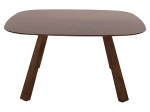 ΤΡΑΠΕΖΙ ΤΡΑΠΕΖΑΡΙΑΣ RINER HM9733 MDF ΜΕ ΚΑΠΛΑΜΑ ΚΑΡΥΔΙΑΣ 150x150x75Υ εκ.