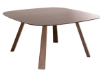ΤΡΑΠΕΖΙ ΤΡΑΠΕΖΑΡΙΑΣ RINER HM9733 MDF ΜΕ ΚΑΠΛΑΜΑ ΚΑΡΥΔΙΑΣ 150x150x75Υ εκ.