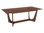 ΤΡΑΠΕΖΙ ΤΡΑΠΕΖΑΡΙΑΣ RIMER HM9742 MDF ΜΕ ΚΑΠΛΑΜΑ ΦΡΑΞΙΝΟΥ-ΚΑΡΥΔΙ ΧΡΩΜΑ 220X100x75Yεκ.