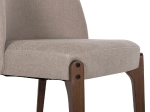 ΚΑΡΕΚΛΑ ΤΡΑΠΕΖΑΡΙΑΣ RAMMER HM9744.02 RUBBERWOOD ΣΕ ΚΑΡΥΔΙ-ΕΚΡΟΥ ΥΦΑΣΜΑ 57x55x86Υεκ.