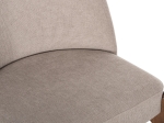 ΚΑΡΕΚΛΑ ΤΡΑΠΕΖΑΡΙΑΣ RAMMER HM9744.02 RUBBERWOOD ΣΕ ΚΑΡΥΔΙ-ΕΚΡΟΥ ΥΦΑΣΜΑ 57x55x86Υεκ.