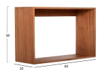 ΡΑΦΙΕΡΑ CHENGIS HM9830 3ΤΜΧ ΞΥΛΟ TEAK ΣΕ ΦΥΣΙΚΟ ΧΡΩΜΑ 60x20x38Υεκ