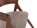 ΚΑΡΕΚΛΑ NEKKER HM9739.02 RUBBERWOOD ΣΕ ΚΑΡΥΔΙ-ΓΚΡΙ ΥΦΑΣΜΑ ΚΑΘΙΣΜΑ 56x55x78Yεκ.