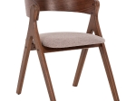 ΚΑΡΕΚΛΑ NEKKER HM9739.02 RUBBERWOOD ΣΕ ΚΑΡΥΔΙ-ΓΚΡΙ ΥΦΑΣΜΑ ΚΑΘΙΣΜΑ 56x55x78Yεκ.