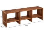 ΚΟΝΣΟΛΑ NYA HM9831 ΜΑΣΙΦ ΞΥΛΟ TEAK ΣΕ ΦΥΣΙΚΟ ΧΡΩΜΑ 130x29,5x46Υ εκ.