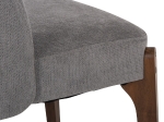 ΚΑΡΕΚΛΑ ΤΡΑΠΕΖΑΡΙΑΣ RAMMER HM9744.01 RUBBERWOOD ΣΕ ΚΑΡΥΔΙ-ΓΚΡΙ ΥΦΑΣΜΑ 57x55x86Υεκ.