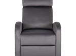 ΠΟΛΥΘΡΟΝΑ RELAX HIBER HM9782.01 ΓΚΡΙ ΒΕΛΟΥΔΟ 67,5x90x104Υ εκ.