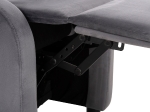 ΠΟΛΥΘΡΟΝΑ RELAX HIBER HM9782.01 ΓΚΡΙ ΒΕΛΟΥΔΟ 67,5x90x104Υ εκ.