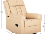 ΠΟΛΥΘΡΟΝΑ ΜΑΣΑΖ HAPPER HM9785.13 ΕΚΡΟΥ PU 76x94x102Υ εκ.