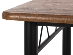ΣΕΤ ΤΡΑΠΕΖΑΡΙΑΣ 5ΤΜΧ PEASY HM9415.01 ΜΕΤΑΛΛΟ ΜΑΥΡΟ-MDF ΚΑΡΥΔΙ 110x60x75Υεκ