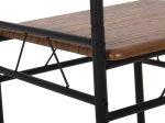 ΣΕΤ ΤΡΑΠΕΖΑΡΙΑΣ 5ΤΜΧ PEASY HM9415.01 ΜΕΤΑΛΛΟ ΜΑΥΡΟ-MDF ΚΑΡΥΔΙ 110x60x75Υεκ
