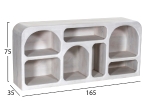 ΜΠΟΥΦΕΣ HANDYR HM9705 ΜΑΣΙΦ ΞΥΛΟ MANGO ΣΕ ΛΕΥΚΟ ΧΡΩΜΑ 165x35x75Yεκ.