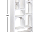 ΒΙΒΛΙΟΘΗΚΗ HANDYR HM9707 ΜΑΣΙΦ ΞΥΛΟ MANGO ΣΕ ΛΕΥΚΟ ΧΡΩΜΑ 100x35x165Yεκ.