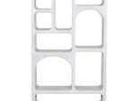 ΒΙΒΛΙΟΘΗΚΗ HANDYR HM9707 ΜΑΣΙΦ ΞΥΛΟ MANGO ΣΕ ΛΕΥΚΟ ΧΡΩΜΑ 100x35x165Yεκ.