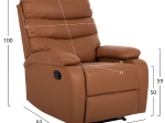 ΠΟΛΥΘΡΟΝΑ RELAX YASUMU HM9783.12 ΚΑΦΕ PU 80x93x100Υεκ.