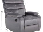 ΠΟΛΥΘΡΟΝΑ ΜΑΣΑΖ YASUMU HM9784.01 ΓΚΡΙ ΒΕΛΟΥΔΟ 80x93x100Υεκ.
