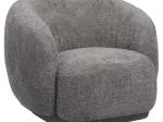 ΠΟΛΥΘΡΟΝΑ KARPEN HM9600.01 ΓΚΡΙ ΜΠΟΥΚΛΕ ΥΦΑΣΜΑ  93x87x78Υ εκ.