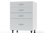 MODEST ΚΑΤΩ ΝΤΟΥΛΑΠΙ ΣΥΡΤΑΡΙΕΡΑ ΓΚΡΙ 60X48X82 ΕΚ
