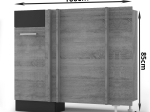 ALINA ΚΑΤΩ ΝΤΟΥΛΑΠΙ ΓΩΝΙΑΣ 100X44.5X85ΕΚ SONOMA-MOCCA
