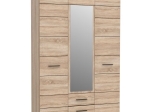 ΝΤΟΥΛΑΠΑ ΤΡΙΦΥΛΛΗ SOLO3D2S SONOMA WENGE 136X58X197CM
