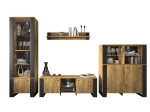 ΒΙΤΡΙΝΑ ΜΟΝΟΦΥΛΛΗ OLD WOOD ΧΡΥΣΟΣ ΔΡΥΣ ΜΕ ΜΑΥΡΟ 61.4X44X195.5ΕΚ