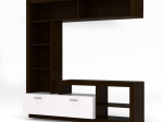 ΣΥΝΘΕΣΗ ΤΗΛΕΟΡΑΣΗΣ FLOKS 170X41X170ΕΚ WENGE(ΣΟΚΟΛΑ)-ΛΕΥΚΟ