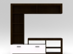 ΣΥΝΘΕΣΗ ΤΗΛΕΟΡΑΣΗΣ FLOKS 170X41X170ΕΚ WENGE(ΣΟΚΟΛΑ)-ΛΕΥΚΟ