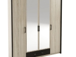 ΝΤΟΥΛΑΠΑ ΤΕΤΡΑΦΥΛΛΗ SCARLET SONOMA-WENGE 180X58X212ΕΚ