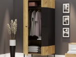 ΔΙΦΥΛΛΗ ΝΤΟΥΛΑΠΑ SANTES ΧΡΥΣΟ ΔΡΥΣ-ΓΡΑΦΙΤΗΣ 90X60X197.5CM