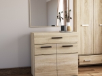 ΜΠΟΥΦΕΣ SOLO 80X41X82CM SONOMA ΜΕ WENGE ΚΑΙ MDF ΚΑΜΠΥΛΩΤΟ ΤΕΛΕΙΩΜΑ ΣΤΙΣ ΠΟΡΤΕΣ
