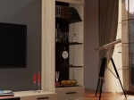 ΒΙΒΛΙΟΘΗΚΗ SOLO 2S 60X41X197 SONOMA ΜΕ WENGE ΚΑΙ MDF ΚΑΜΠΥΛΩΤΟ ΤΕΛΕΙΩΜΑ