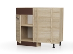 ALINA ΚΑΤΩ ΝΤΟΥΛΑΠΙ ΓΩΝΙΑΣ 100X44.5X85ΕΚ SONOMA-MOCCA