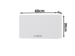 MODEST ΠΑΝΩ ΝΤΟΥΛΑΠΙ ΑΠΟΡΡΟΦΗΤΗΡΑ ΛΕΥΚΟ 60X30X36ΕΚ