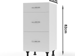 MODEST ΚΑΤΩ ΝΤΟΥΛΑΠΙ ΣΥΡΤΑΡΙΕΡΑ ΓΚΡΙ  40X48X82 ΕΚ