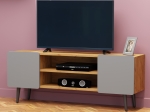 ΕΠΙΠΛΟ TV ARKTOS 130X30X51CM ΚΑΡΥΔΙ-ΓΚΡΙ