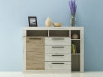 ΜΠΟΥΦΕΣ MILANA ΛΕΥΚΟ-ΓΚΡΙ ΔΡΥΣ 140.2X46.5X107.3ΕΚ