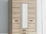 ΝΤΟΥΛΑΠΑ ΤΡΙΦΥΛΛΗ SOLO3D2S SONOMA WENGE 136X58X197CM