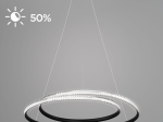 ΦΩΤΙΣΤΙΚΟ ΚΡΕΜΑΣΤΟ BRILLIANT LED 56W ΜΑΥΡΟ Φ60X120CM