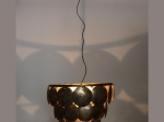 ΦΩΤΙΣΤΙΚΟ ΚΡΕΜΑΣΤΟ ARTELIBRE ΚΑΦΕ ΜΕΤΑΛΛΟ 54.5X54.5X41.5CM
